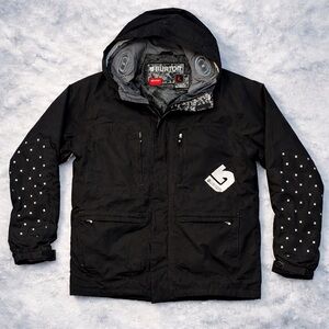 Black Burton x Motorola Snowboard Jacket